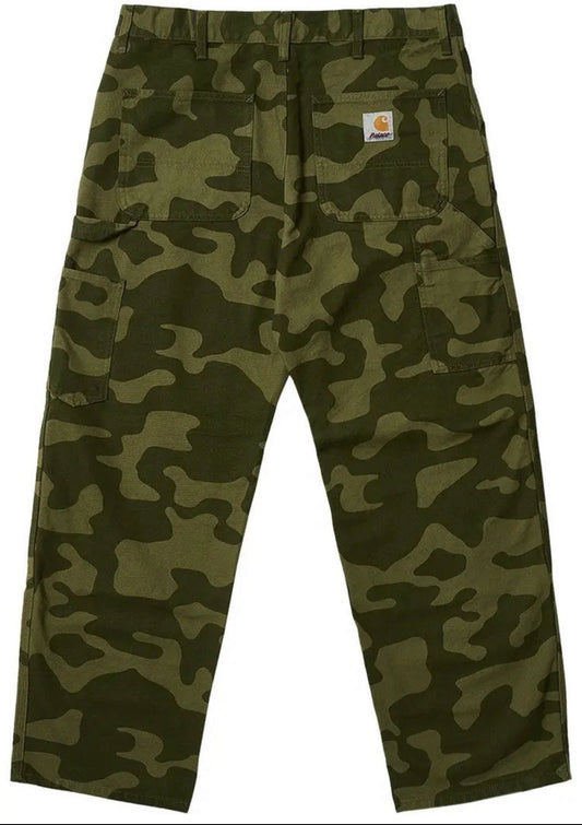 Carhartt WIP x Palace Men's  Double Knee Camouflage Modern Streetwear Pants