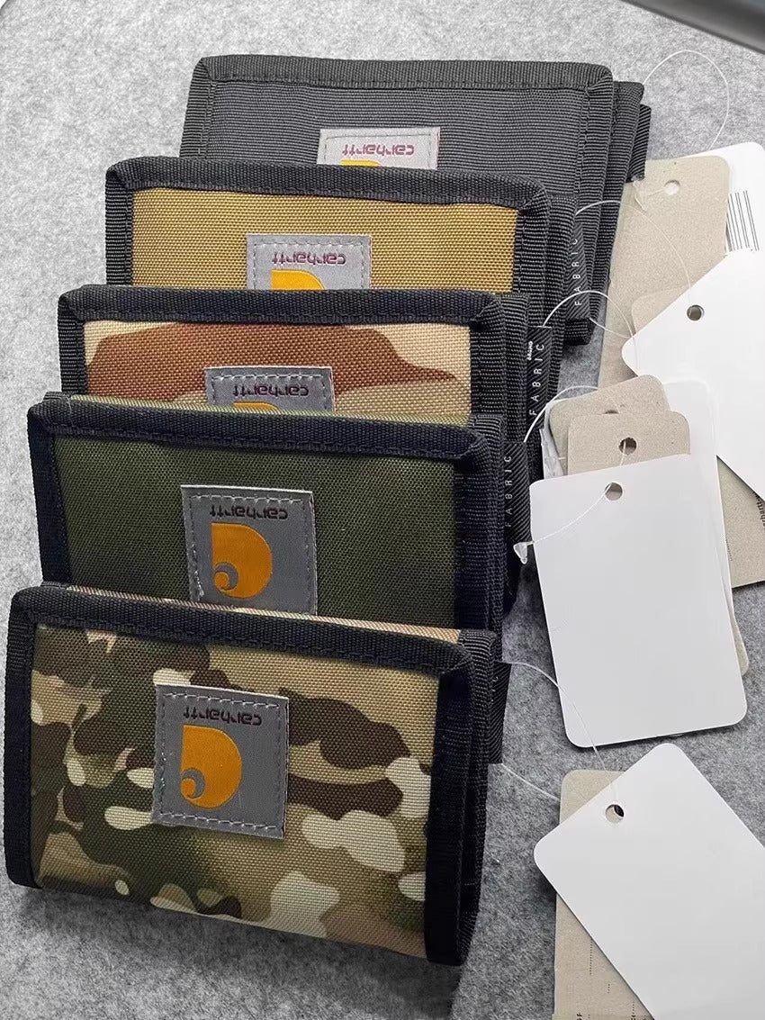 Carhartt Unisex Cordura Fabric Small Waterproof City Logo Streetwear Wallet